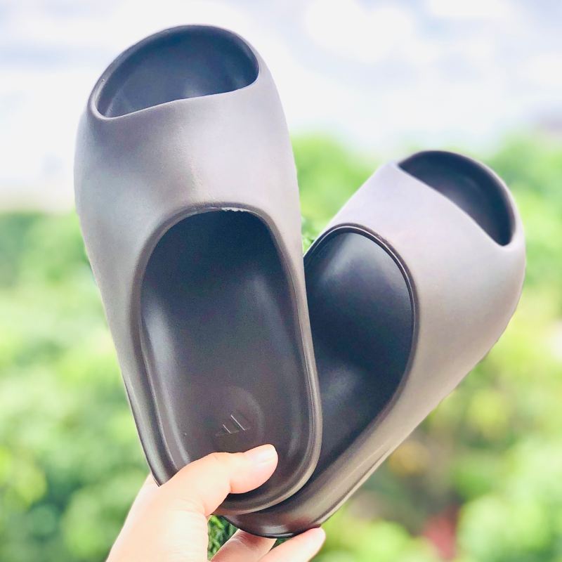 Dép unisex ❤️FREESHIP + Hộp❤️ dép lê đúc bánh mì slide quai ngang thể thao nam nữ đế in logo DAs, Y.Z-nâu