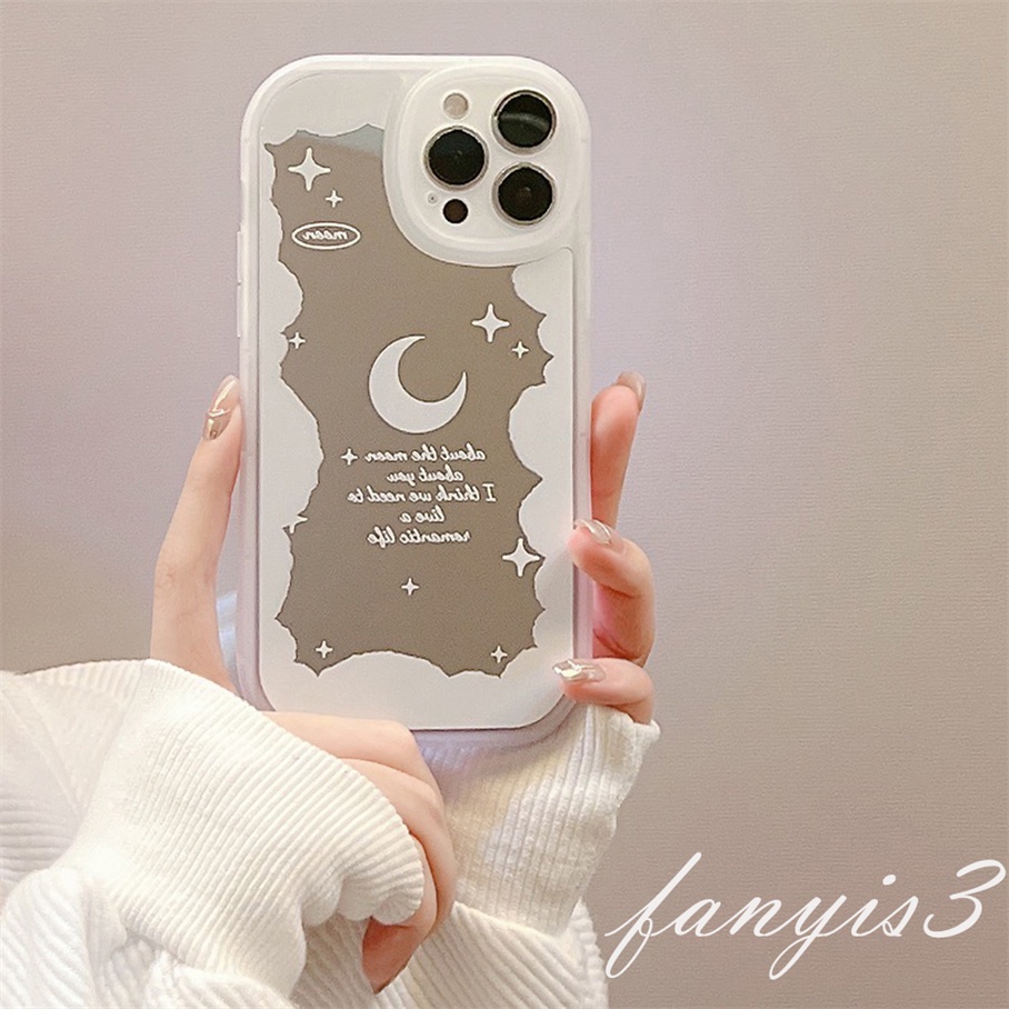 Ốp Điện Thoại Mềm Trong Suốt Có Gương Hình Trái Tim/Ngôi Sao Cho For iPhone 13 12 11 Pro Max X XR Xs Max 7 8 Plus SE 2020
