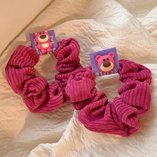 Dây Cột Tóc Trang Trí Mặt Gấu Dâu Hoạt Hình Bằng Cao Su Co Giãn Thời Trang Mùa Hè Cho Nữ