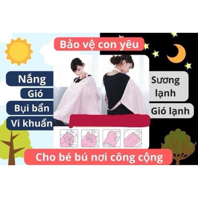 Áo choàng cho con bú khi ra ngoài