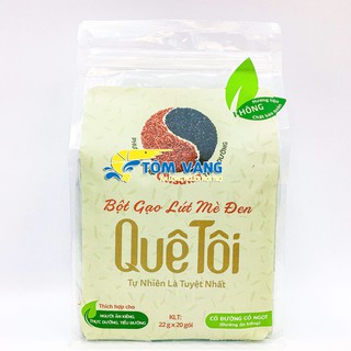 [Bịch] Bột Gạo Lứt Mè Đen Quê Tôi - 20 gói - Tôm Vàng