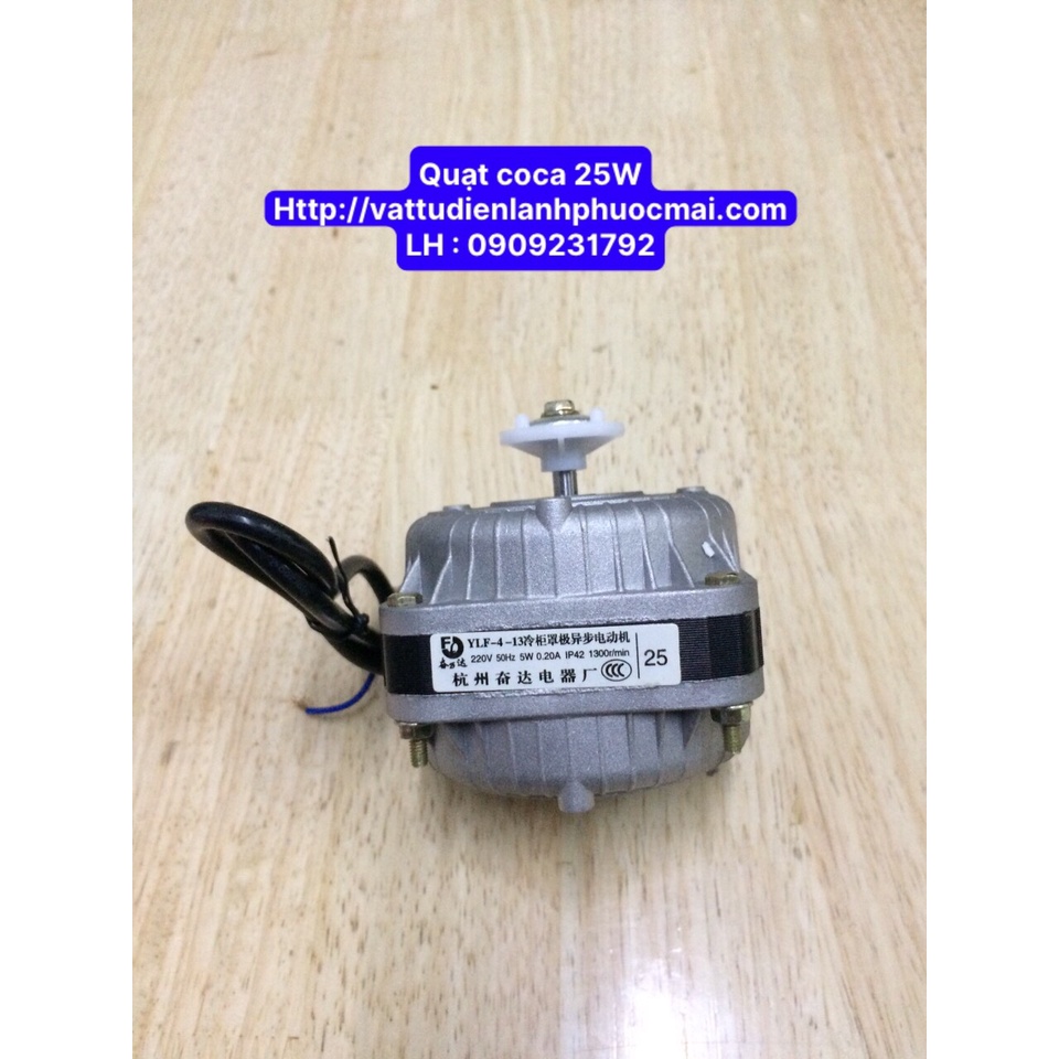 Motor quạt coca 25W, lõi dây đồng Phước Mãi
