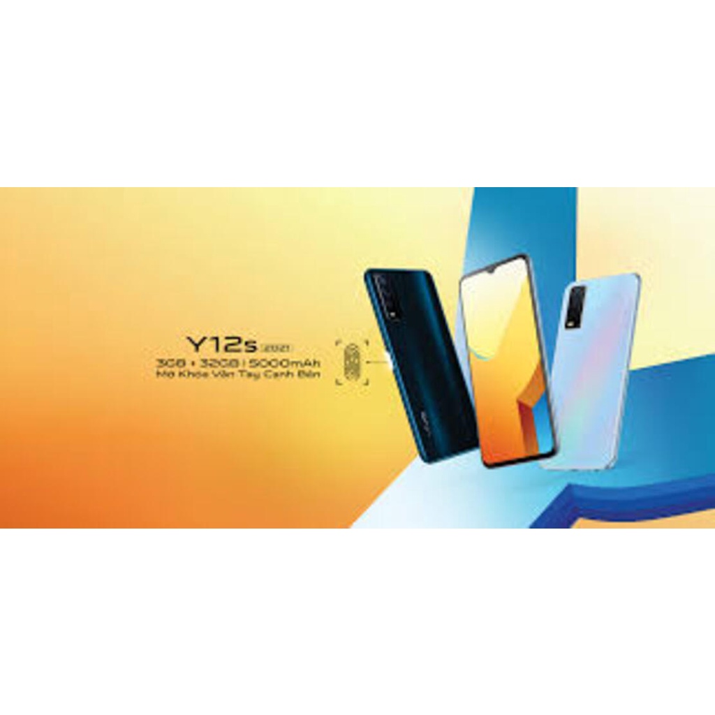 Điện thoại Vivo Y12s Chính Hãng 2sim ram 8G/256G, Màn: IPS LCD, 6.51", HD+, Pin: 5000 mAh, cày Game mượt - BCC 02
