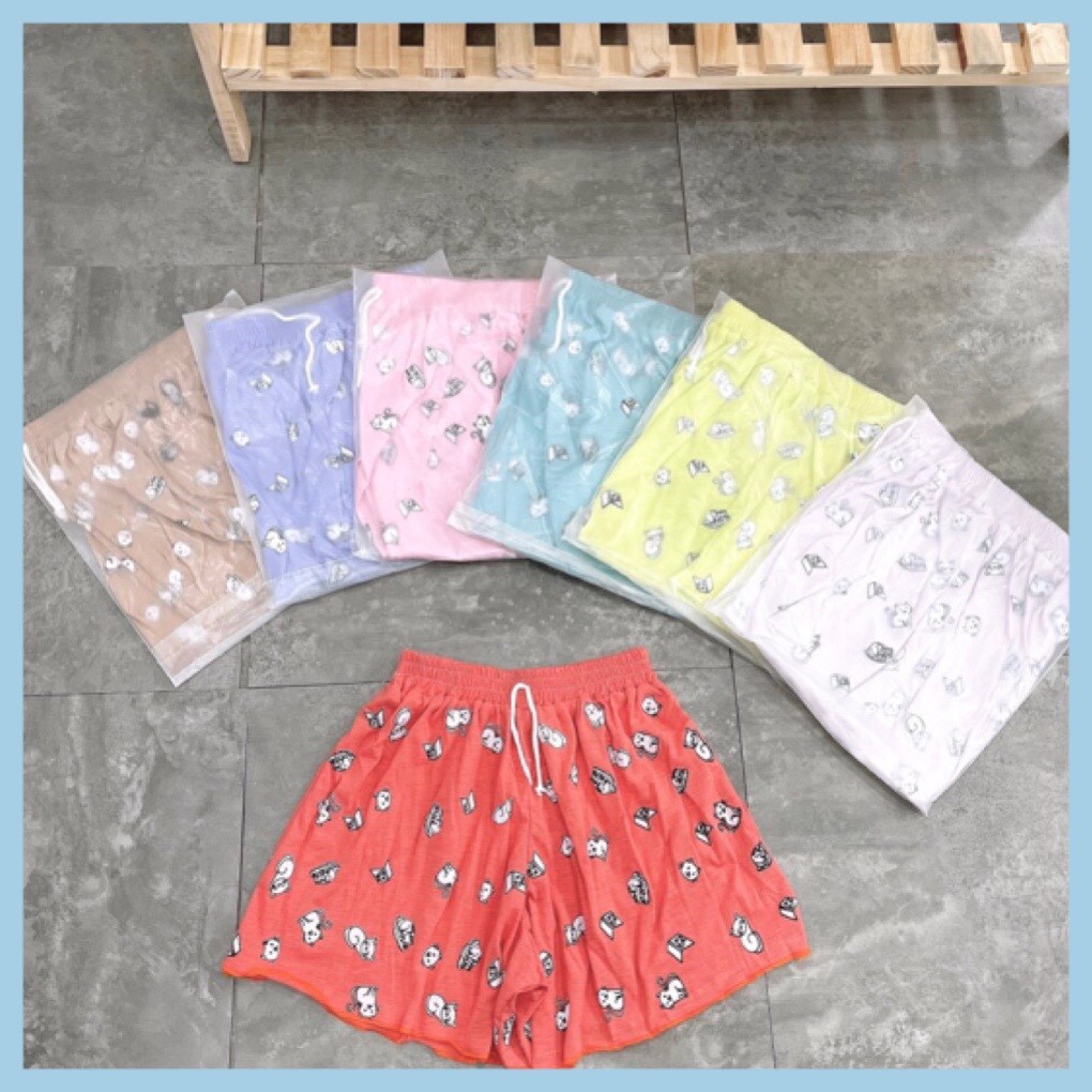 Quần ngủ mặc nhà(có ảnh thật) siêu mát, thun Cotton Co giãn Hoạ Tiết Xinh Xắn-giadungsieure
