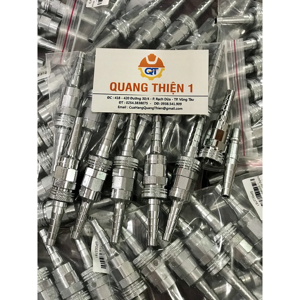 Khớp nối hơi đuôi chuột INOX S22SH + S22PH NHẬT NITTO