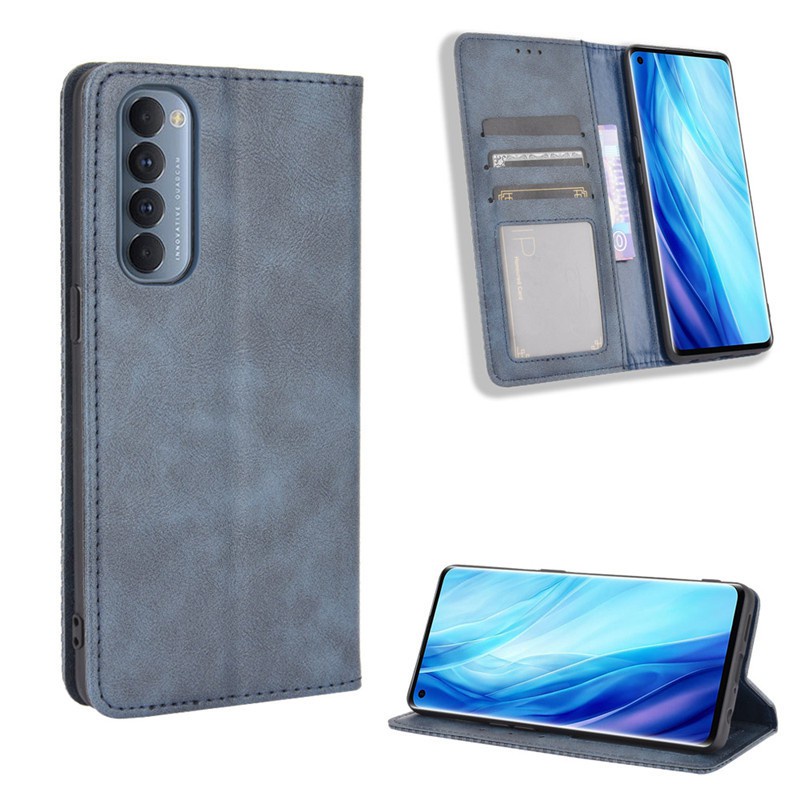 Bao da dạng ví Oppo Reno 5, Reno 4, Reno 4 Pro, Reno 3, Reno 3 Pro, Reno 2F 2Z có nắp gập, ngăn đựng thẻ tiền
