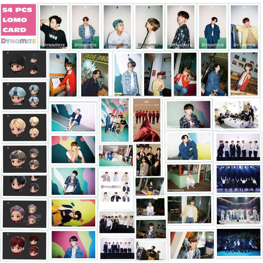 Bộ 54 Thẻ Hình Nhóm Nhạc BTS