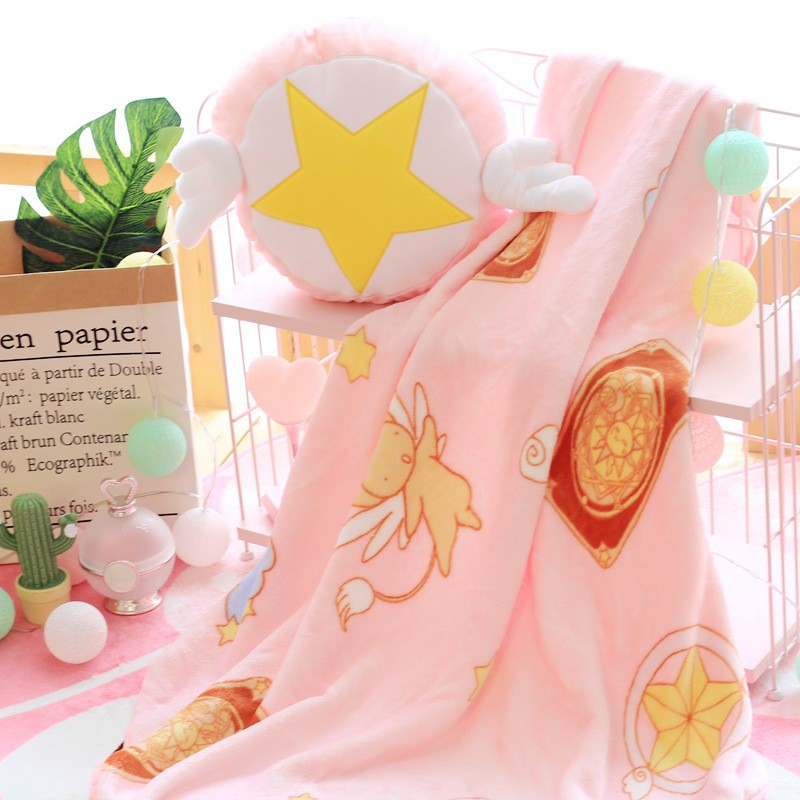 Bộ gối tích hợp mền 2 trong 1 phong cách Sakura đáng yêu