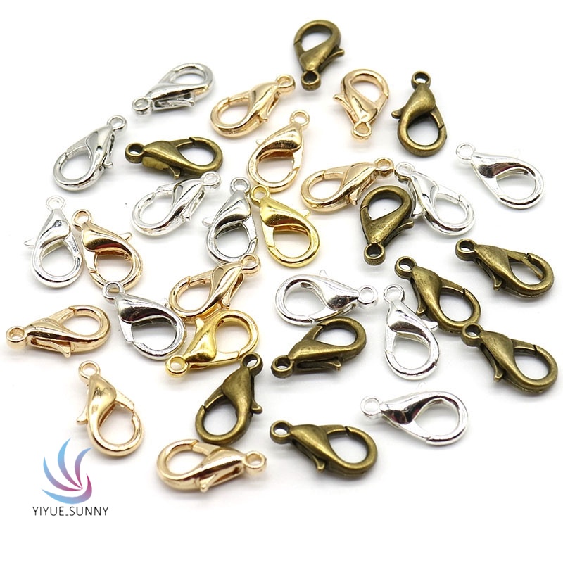 Set 10 Móc Càng Cua 12 / 14mm Làm Trang Sức Thủ Công