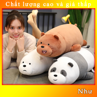 Ba chú gấu khỏa thân, gấu nhồi bông, gấu trúc, gấu trúc, gấu bông, gấu bông, gấu nhồi bông, gấu bông và gấu bông