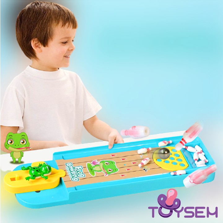 Bộ đồ chơi bowling Toysem vui nhộn giúp phản xạ tay và mắt nhanh nhẹn cho trẻ em từ 6 tuổi - Quà tặng sinh nhật cho bé
