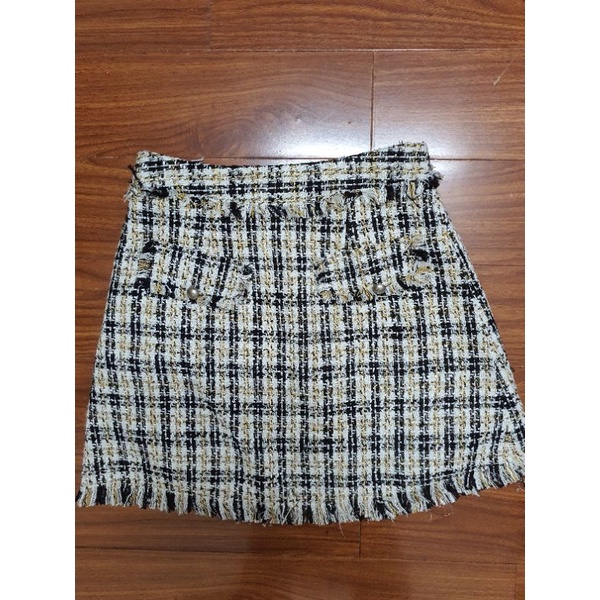 Chân váy cocosin dạ tweed
