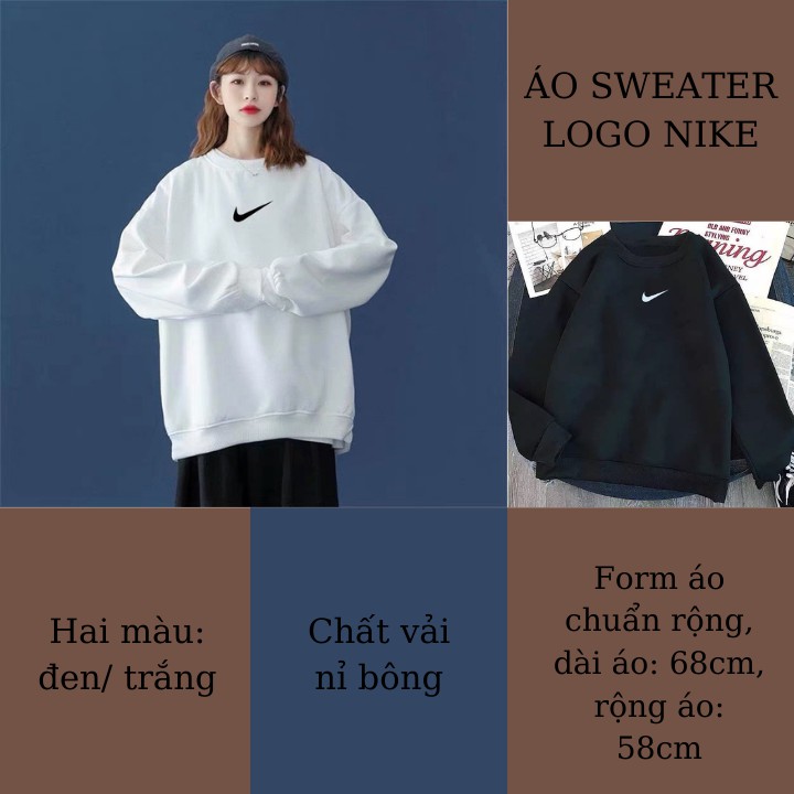 Áo Sweater nỉ bông from rộng Unisex nam nữ in LOGO N.J  K.E siêu basic RÔ STORE SW19 | BigBuy360 - bigbuy360.vn