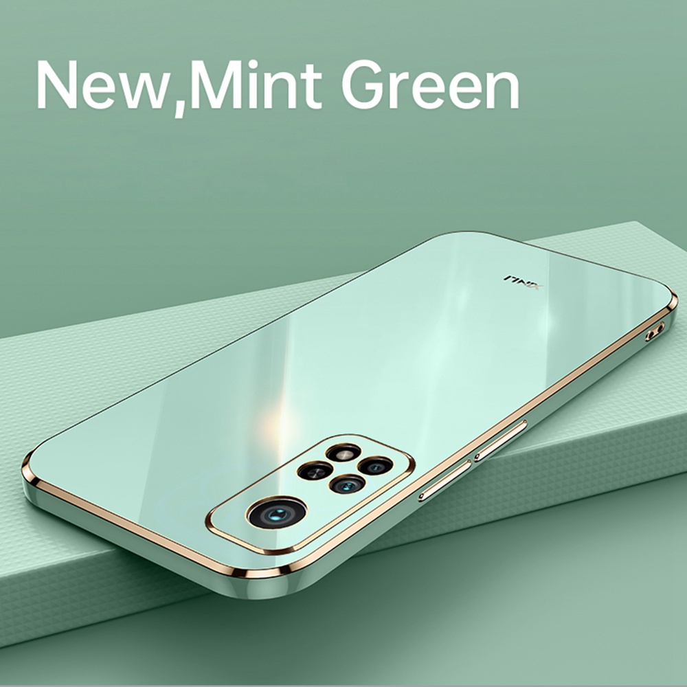 Ốp điện thoại silicon TPU mềm mạ vàng 6D bảo vệ camera sang trọng cho Xiaomi Mi 10T Pro 5G/Xiaomi Mi 10T 5G