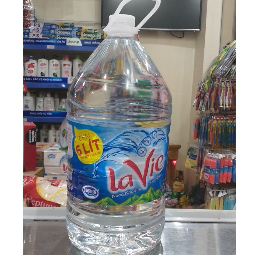 Nước khoáng Lavie can 6 lít