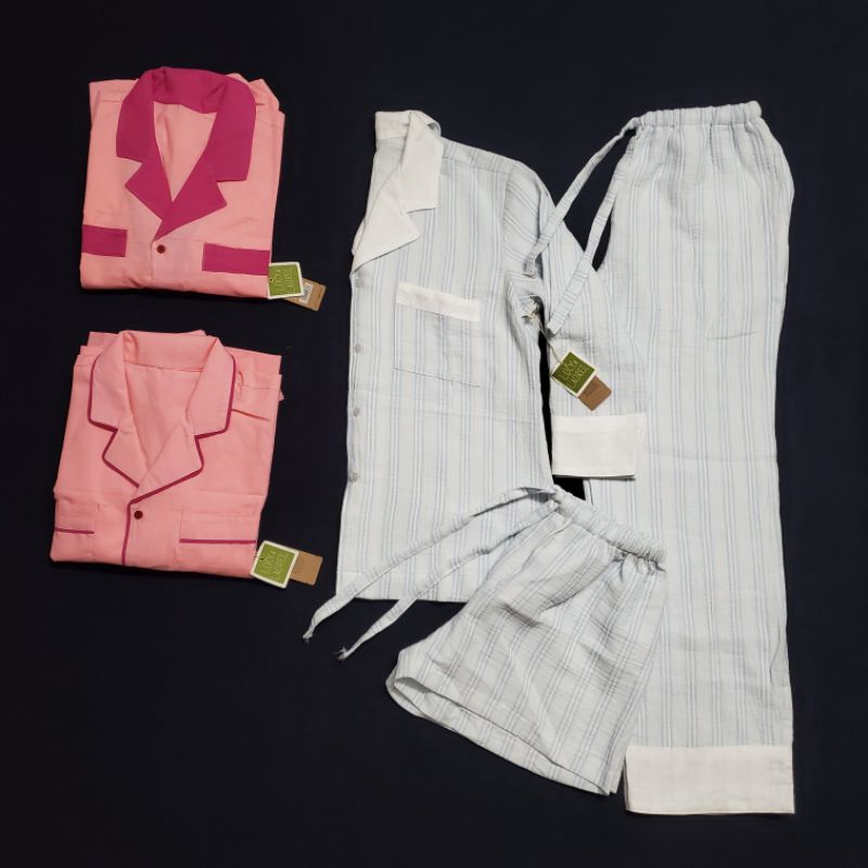 Set đồ bộ ngủ 3 món pyjama xuất dư xịn