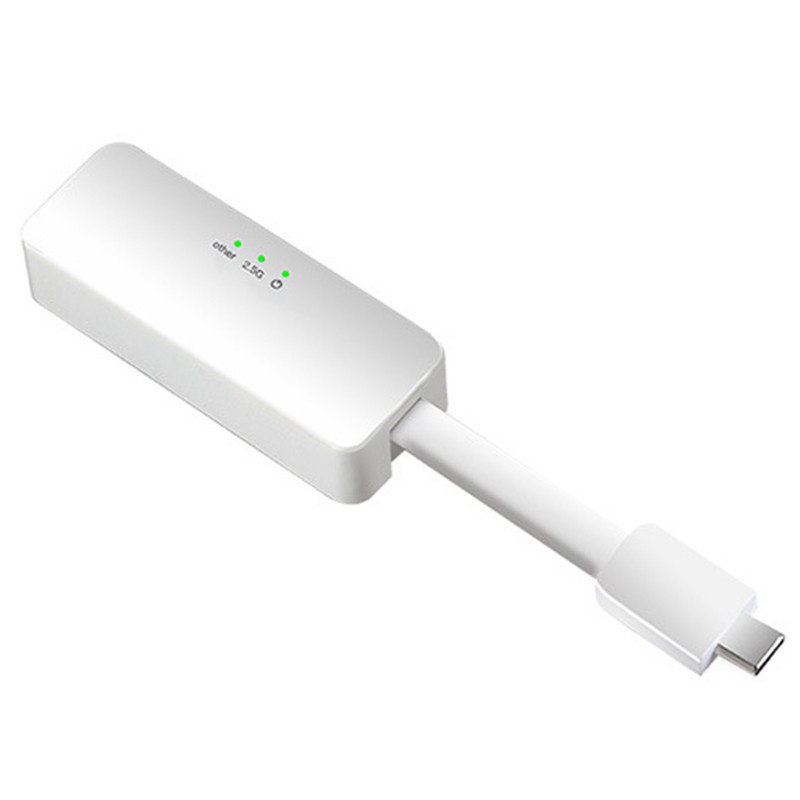 Type-C Gigabit Ethernet Network Card 2.5G LAN Wired Network Adapter