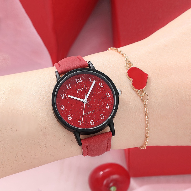 Đồng Hồ Quartz Dây Da Cho Nữ