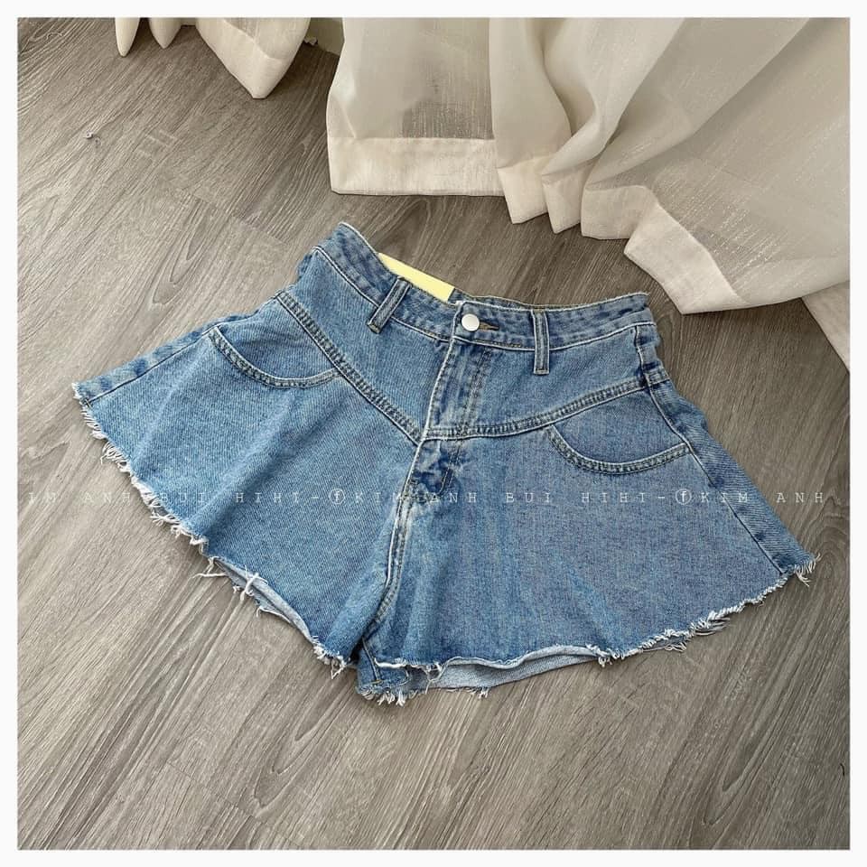 Quần sooc jeans ống rộng 2 màu mã 007-008 ( kèm ảnh thật) | BigBuy360 - bigbuy360.vn