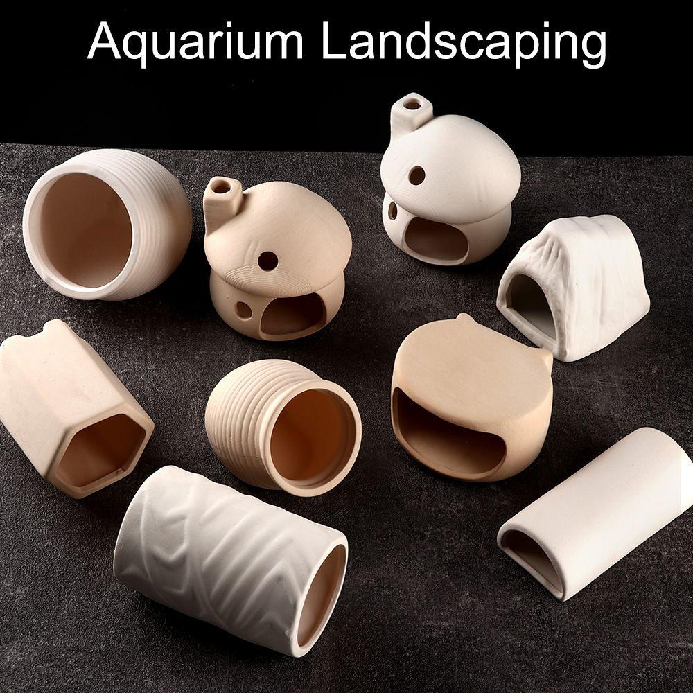 Bể nuôi phổ biến bể cá sáng tạo trang trí bằng gốm tự nhiên