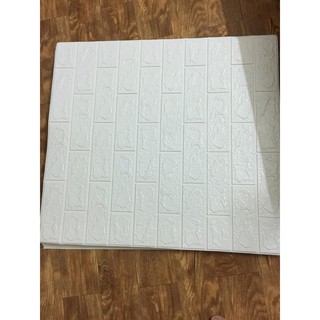 Combo 20 tấm xốp dán tường 3D màu trắng