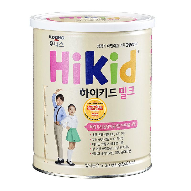 Sữa Hikid vị Vani Hàn Quốc 600g (1 - 9 tuổi)