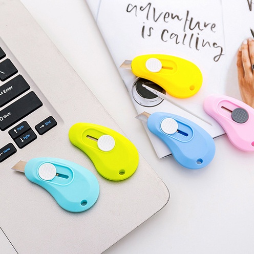 Dao rọc giấy hình giọt nước  bỏ túi mini KEYiDE thiết kế nhỏ gọn đáng yêu tiện lợi CREAMY