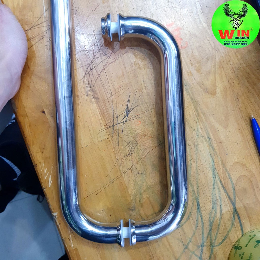 Tay nắm cửa phòng tắm kính tròn,Tay nắm cabin tròn inox sus 304