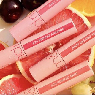 Son Tint Lì, Lên Màu Chuẩn, Cho Đôi Môi Căng Mọng Romand Juicy Lasting Tint - Bare Juicy Lasting mẫu mới 2021