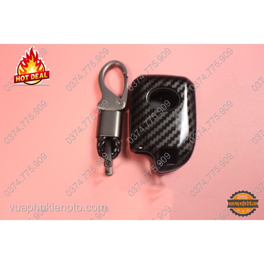 Ốp chìa khóa Toyota Yaris-bọc chìa khóa vân carbon cho xe ô tô M22