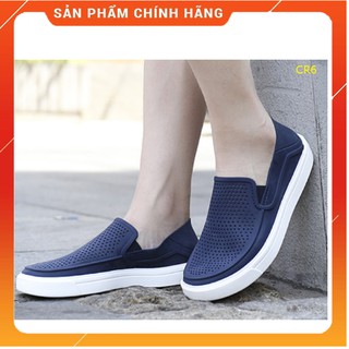 Giày nhựa nam đi mưa, giày slip on, giày sục cross  siêu nhẹ thoáng CR6 hàng chuẩn full size 39-44