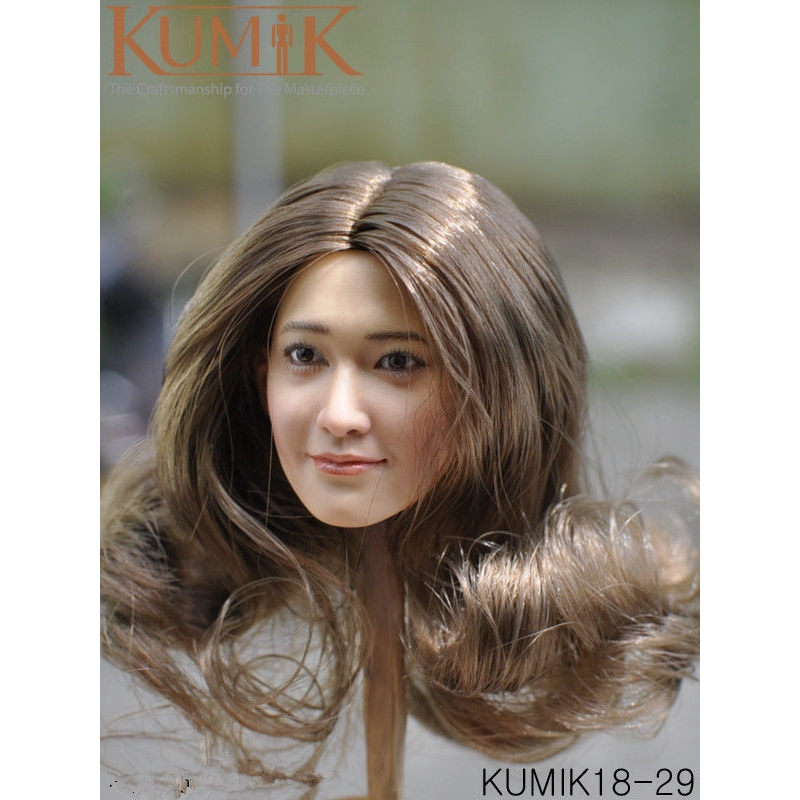 KUMIK 1:6 Scale female curls Head Sculpt KUMIK18-29 Model 12'' Action Figure