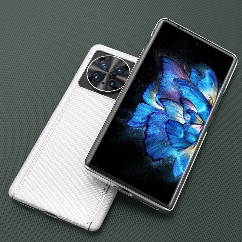 Phù Hợp Ốp Điện Thoại Sợi carbon Chống Rơi Bảo Vệ Máy Ảnh Toàn Diện Cho VIVO X Note