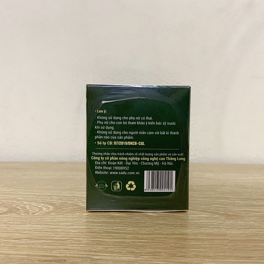 Trà gừng SADU - Hỗ trợ giảm ho do lạnh, làm ấm cơ thê - Hộp 20 gói