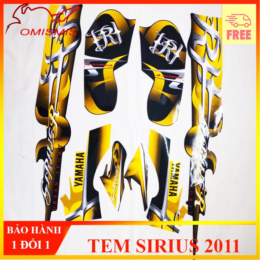 [SIRIUS 2011] BỘ TEM RỜI, TEM MẪU ZIN FULL 3 LỚP CHO SIRIUS ĐỜI 2011