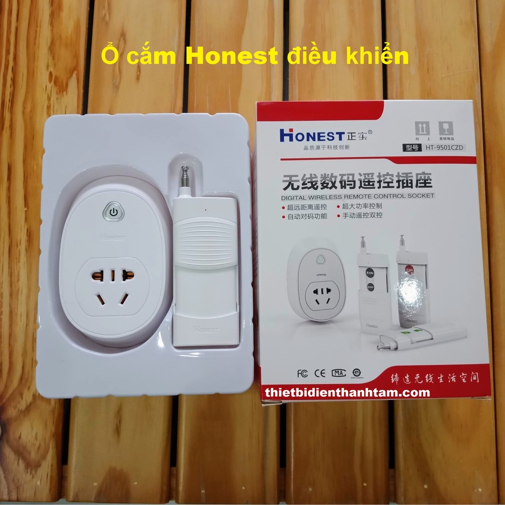 Ổ cắm điều khiển từ xa công suất lớn Honest HT-9501 30A 220VAC