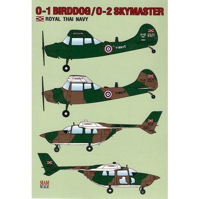 Decal 1 / 48 cho O-2 Sky Master Siam scale O-2 Skymaster Not Airplane Model