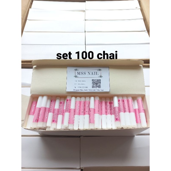 combo 50, 100 Hộp keo dán móng tay, keo chai 1g