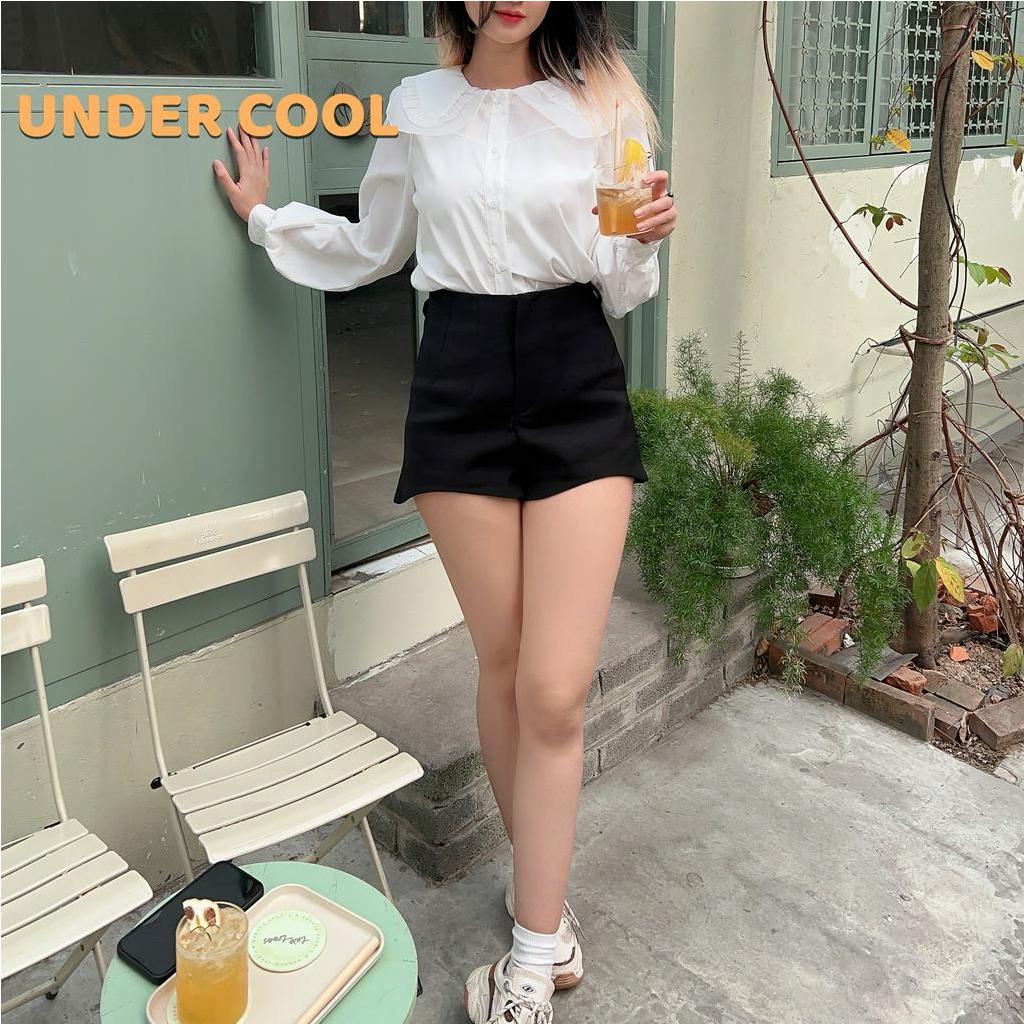 Áo Sơ Mi Nữ UNDERCOOL Tay Bồng Cổ Sen Phối Ren Nhẹ Nhàng Trẻ Trung