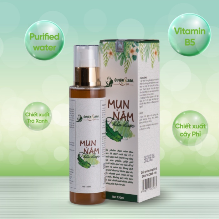 Mụn Nám Thảo Dược QuyênLara Đánh Bay Mụn,Nám,Tàn Nhang ,Tái Tạo Lại Làn Da Mới An Toàn,Hiệu Quả Sau 1 Liệu Trình 150Ml