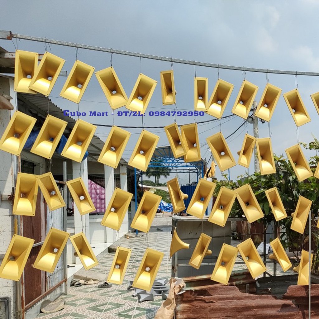 Họng Kèn Nhôm Đúc Ren xoáy Loa Treble Kèn, KT 11x28cm, 15x32cm, 12x12cm, 22.5x22.5cm, 11x27cm - Cubo Mart