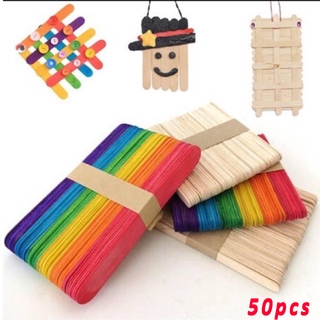 Set 50 Que Gỗ Làm Kem Que Sáng Tạo