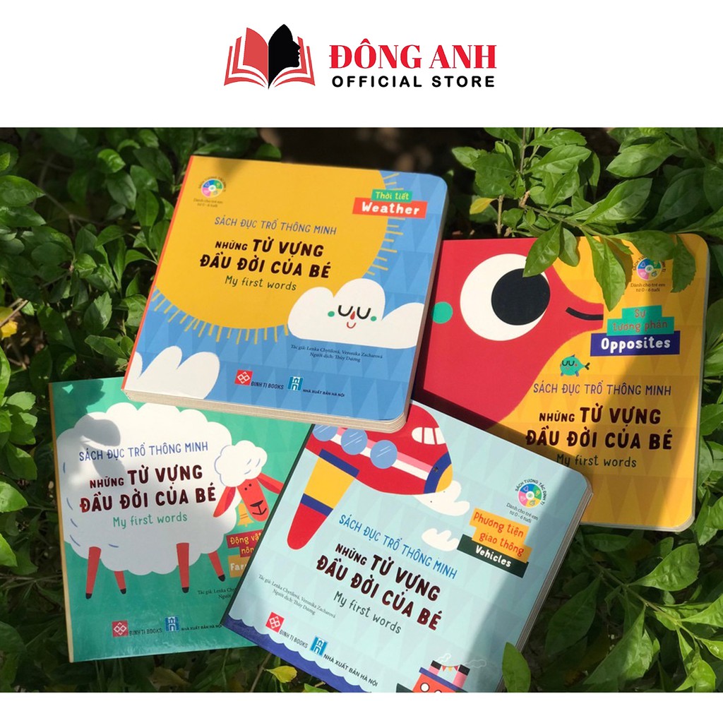 Sách - Đục Trổ Thông Minh Những Từ Vựng Đầu Đời Của Bé dành cho bé từ 0-6 tuổi