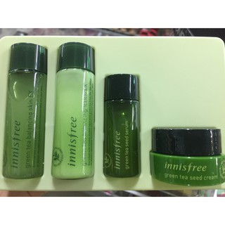 Bộ Kit Trà Xanh Dành Cho Da Dầu, Hỗn Hợp Green Tea Balancing Special Kit 4 món