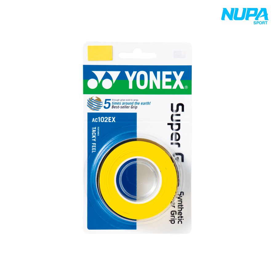 Quấn Cán Vợt Cầu Lông/Tennis Yonex Super Grap 3 Sợi Nhiều Màu Sắc