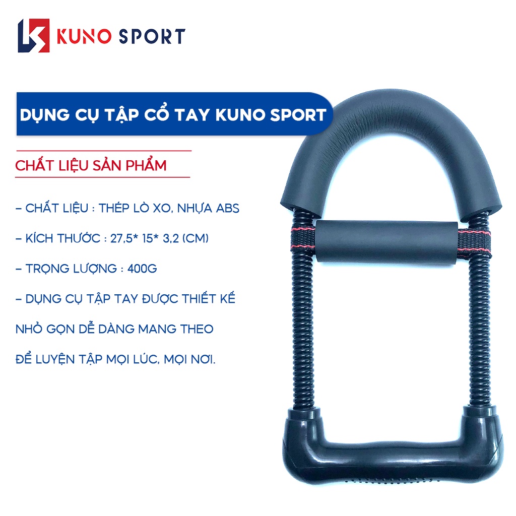 Dụng Cụ Tập Tay Chữ U KUNO SPORT Tập Lực Cổ Tay Tăng Cường Lực Tăng Cơ Tay