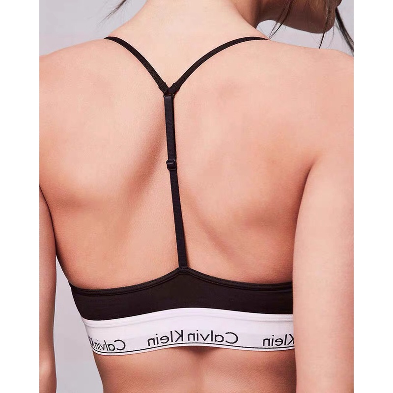 Áo lót/ Bra 3 dây CK chất cotton thể thao năng động có đệm lót loại dây nhỏ,sexy gợi cảm dành cho nữ | BigBuy360 - bigbuy360.vn