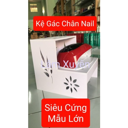 Kệ Gác Chân Nail làm móng cao cấp để được máy hơ gel lớn CNC trắng siêu bền tốt chất lượng cho salon spa  Giá Rẻ  đep.