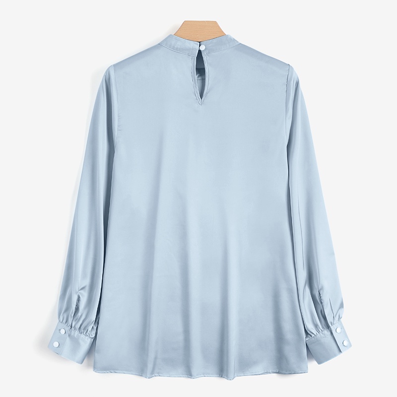 Áo sơ mi Zanzea dài tay cổ đứng cài nút thời trang thích hợp cho nữ