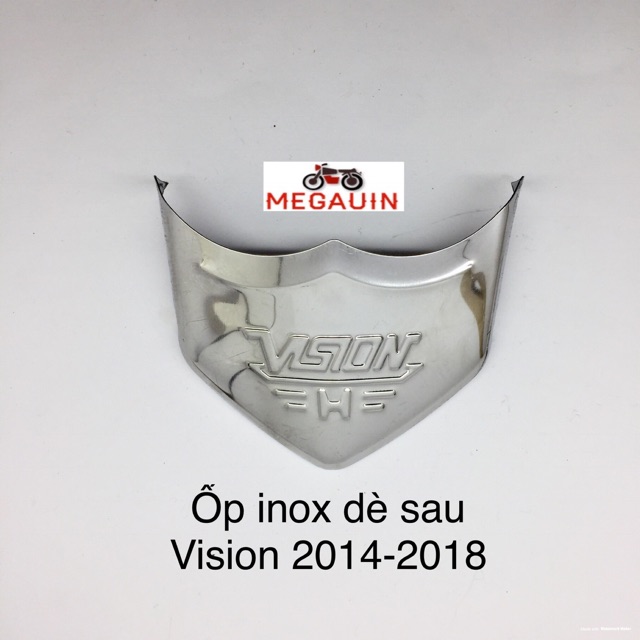 Ốp inox dè trước + dè sau (bọc mõm - đuôi) Wave, Vision, Air Blade